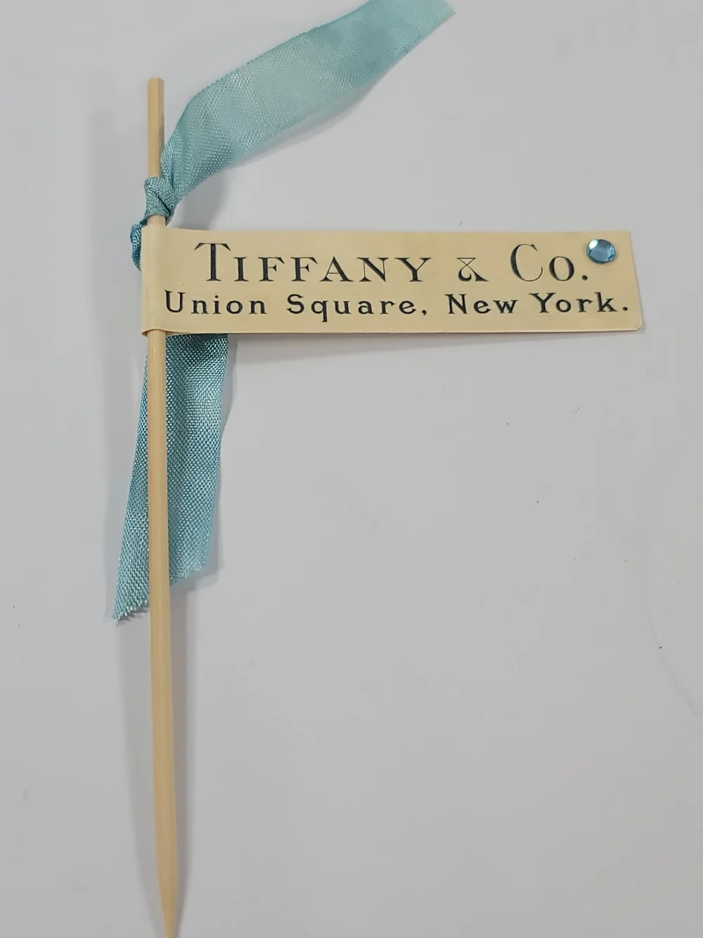Tiffany & Co. Party Picks with Light Blue Ribbons